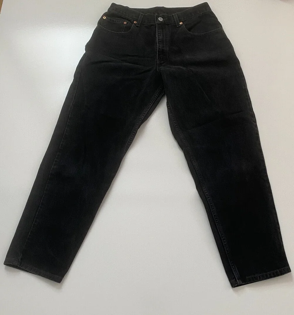 Vintage Y2K Levi's 560 Men's Jeans 32x30 Black Loose Fit Tapered 2001